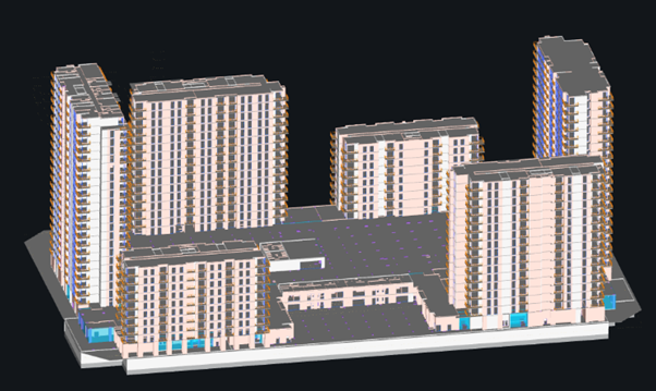 A 3d model of a building
